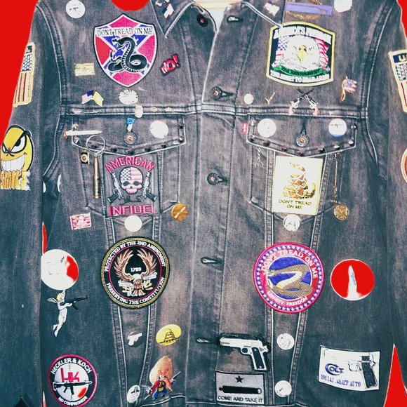 Custom Levi's Jacket.2nd Amendment Themed Levi's Jacket.